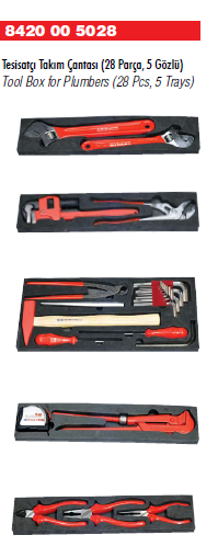 İzeltaş 8420 00 5028 Tesisatçı Takım Çantası 28 parça